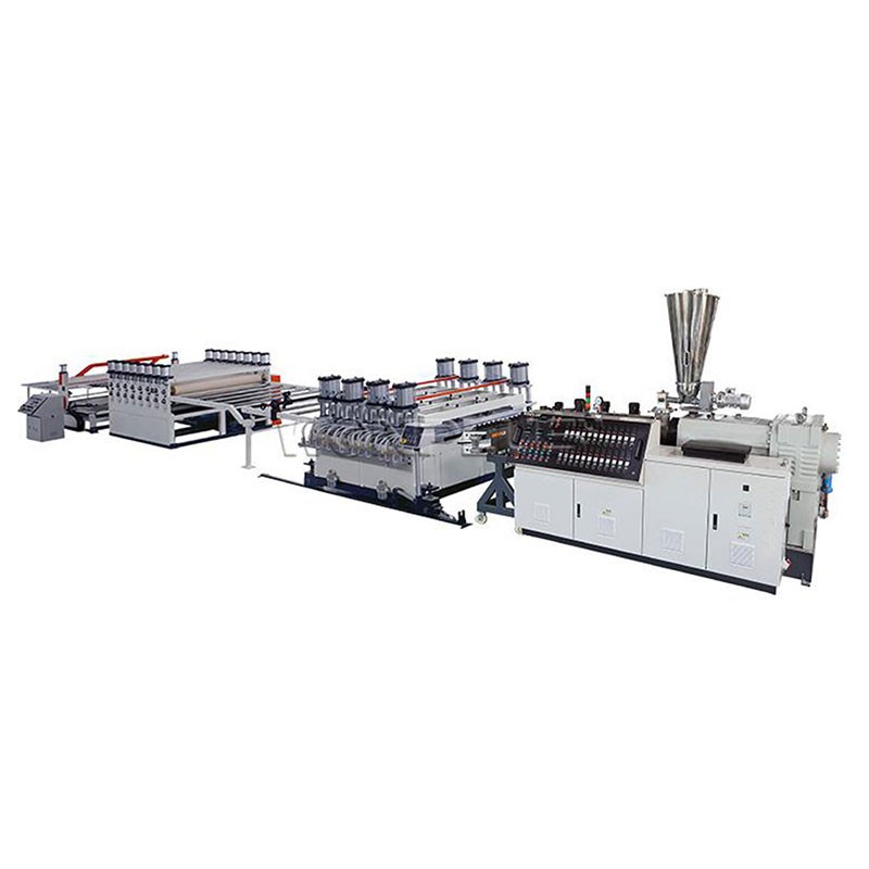 PVC semi -kwout kim tablo ekstrizyon machin